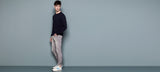 CUFFED KNITTED JEANS